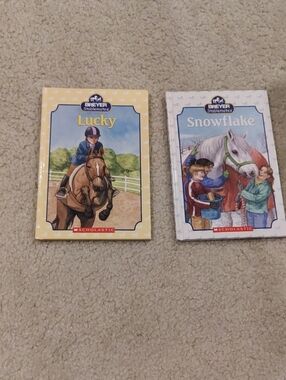 Breyer Stablemates Lucky & Snowflake Hardcover Scholastic Books Educational Y2K